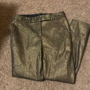 NWOT Black and Gold Size 2 slim fit dress pants. White House Black Market.